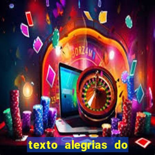 texto alegrias do natal com interpretação e gabarito