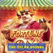 tier list de animes