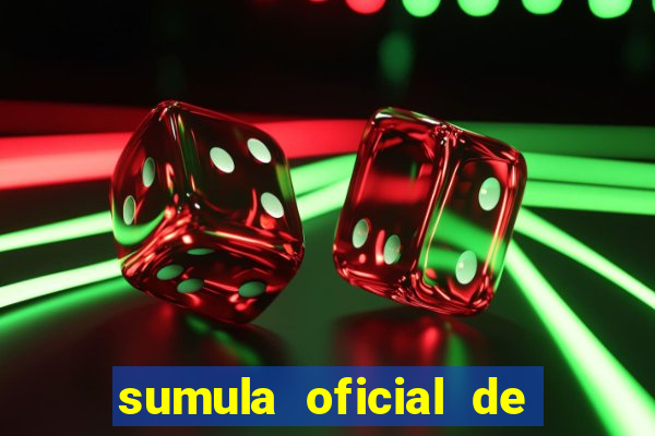 sumula oficial de futebol 7 society excel