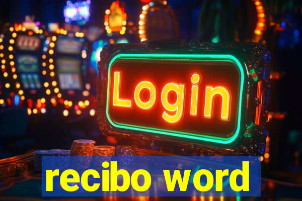 recibo word