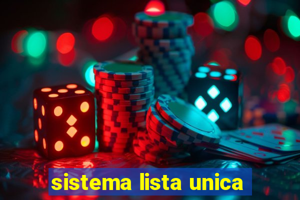 sistema lista unica